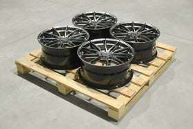 Set of JR37 18x8 ET45 5x114,3 Hyper Black