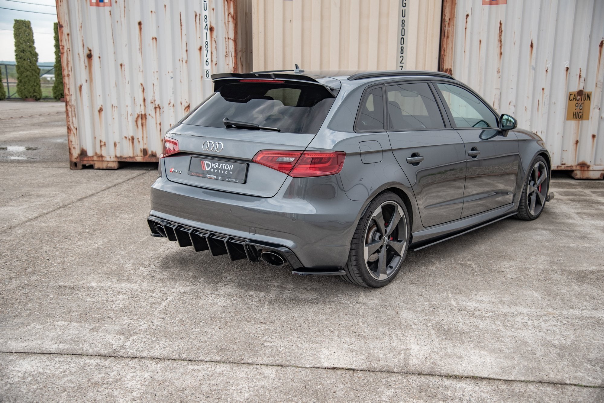 Rear Side Splitters V.2 Audi RS3 8V Sportback