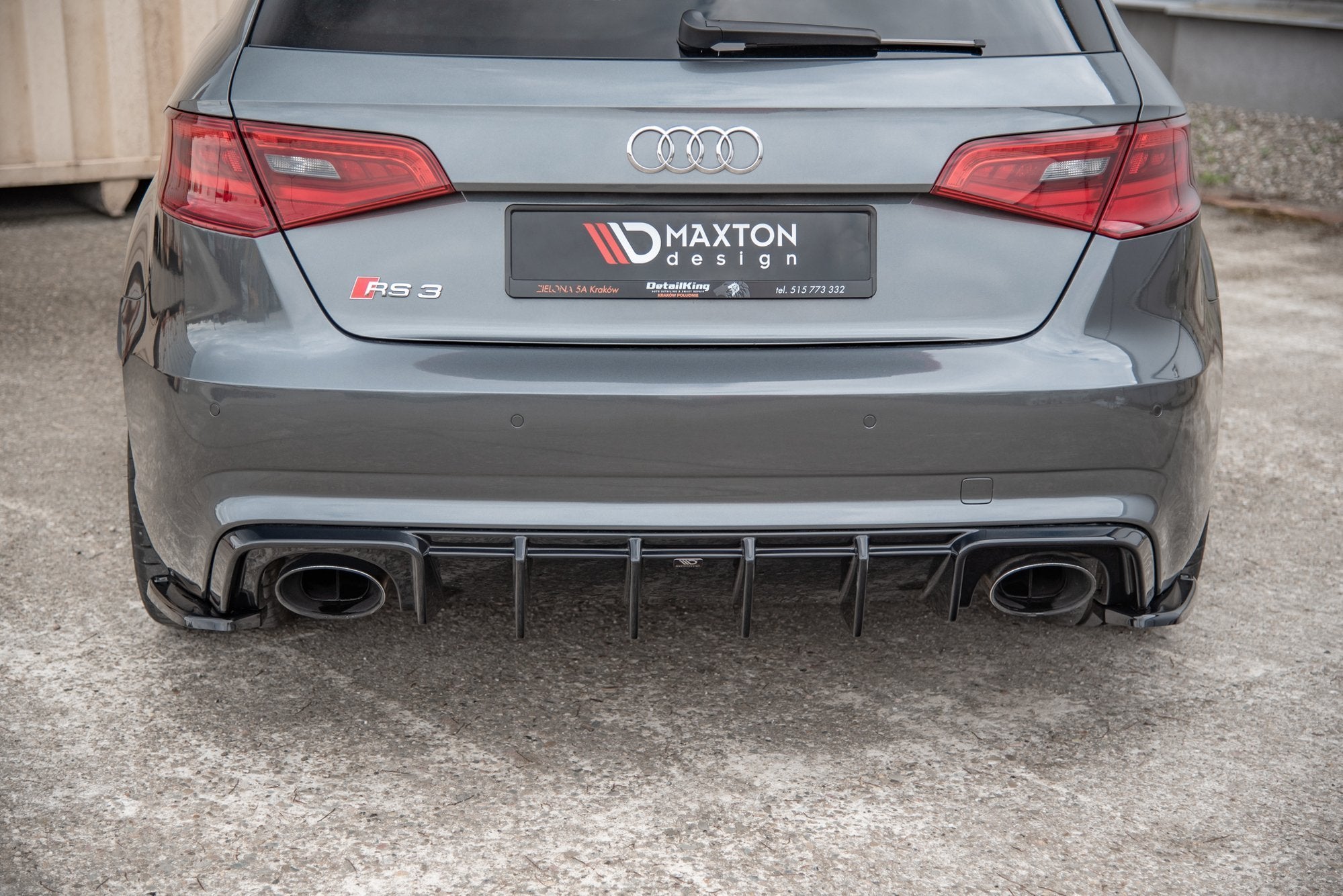 Rear Side Splitters V.2 Audi RS3 8V Sportback