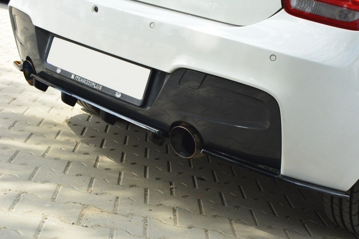 CENTRAL REAR SPLITTER BMW 1 F20/F21 M-Power (with vertical bars)