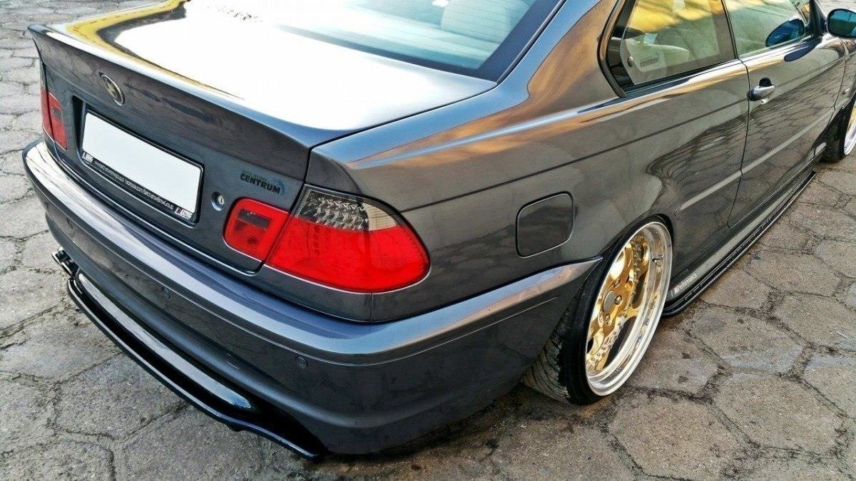 CENTRAL REAR SPLITTER BMW 3 E46 MPACK COUPE (without vertical bars)