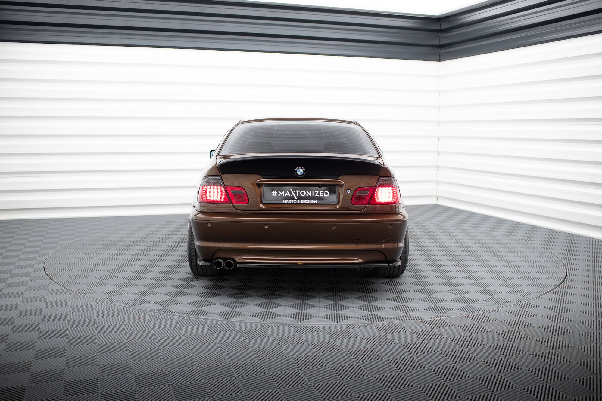 Rear Splitter BMW 3 E46 MPACK COUPE (with vertical bars)