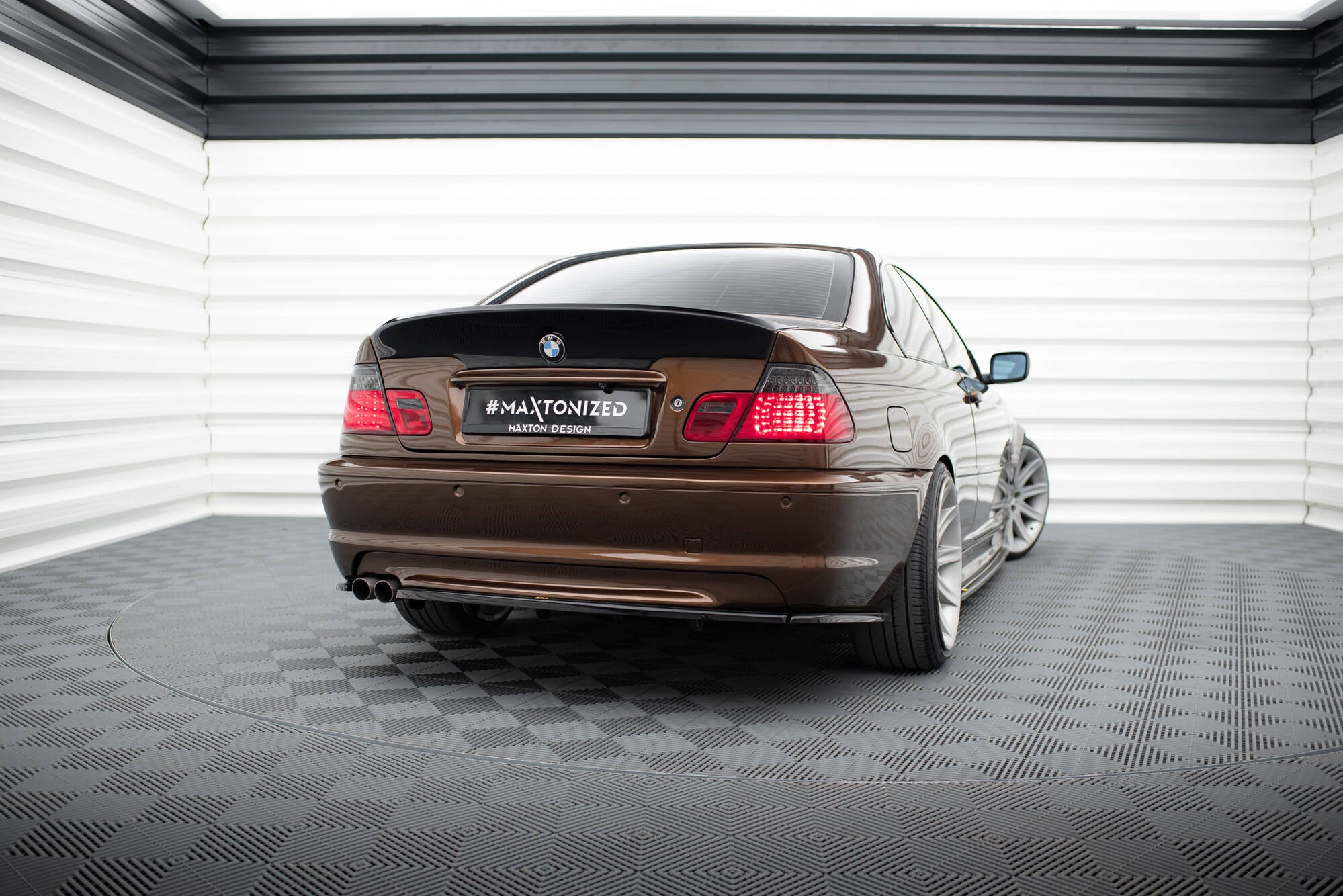 Rear Splitter BMW 3 E46 MPACK COUPE (with vertical bars)