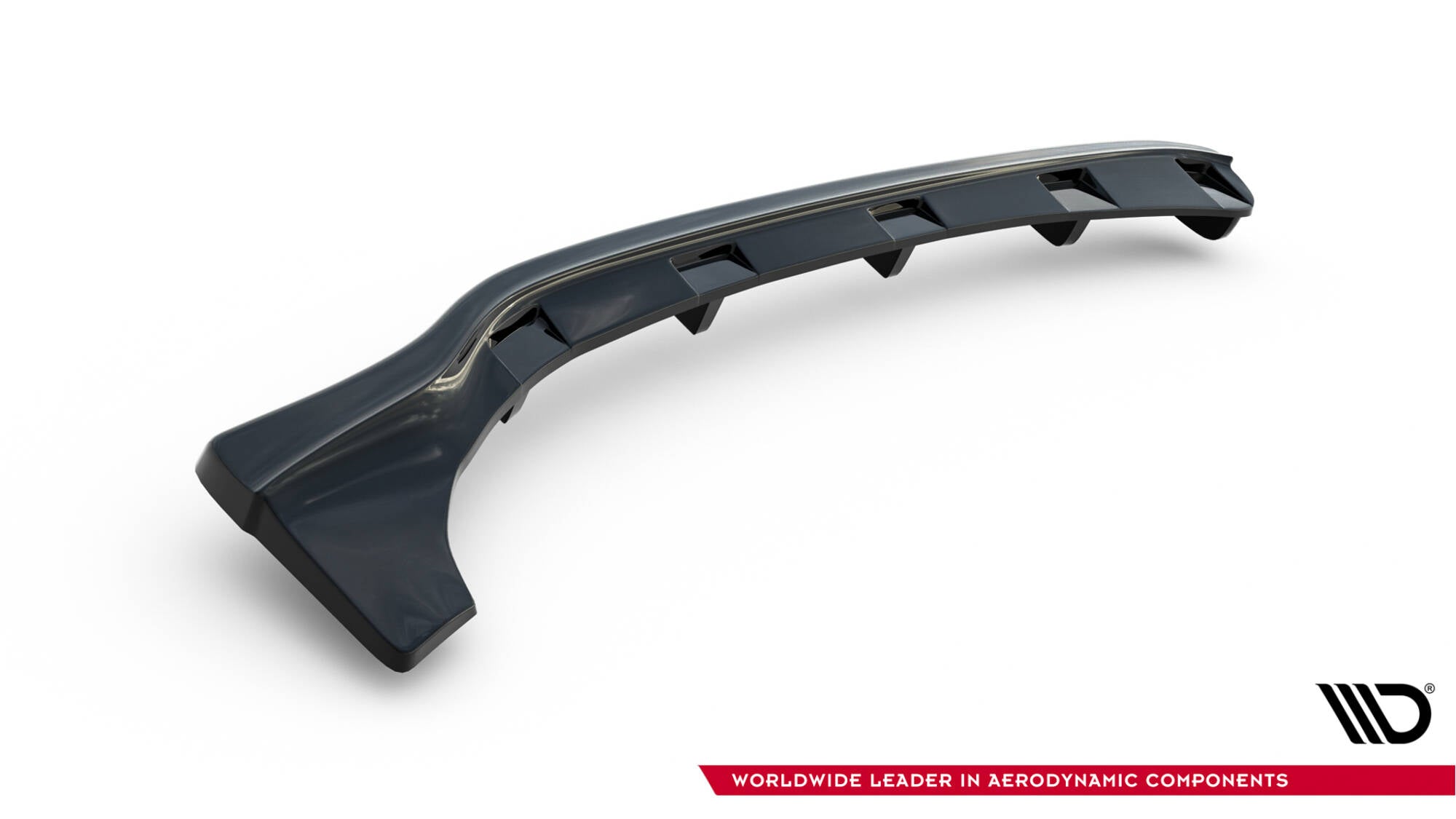 CENTRAL REAR SPLITTER BMW 3 E46 MPACK COUPE (with vertical bars)