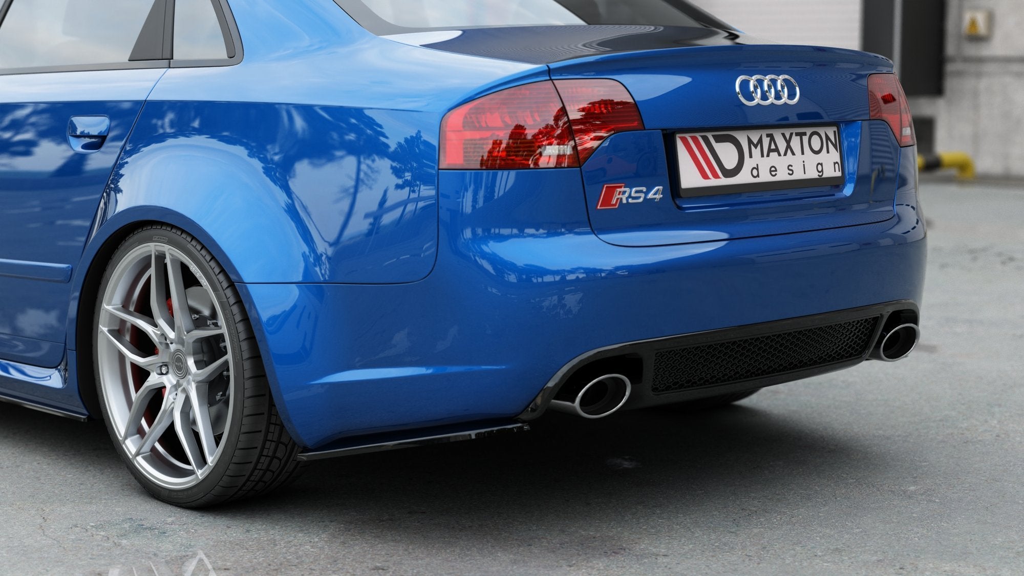 Rear Side Splitters V.1 Audi RS4 Sedan B7