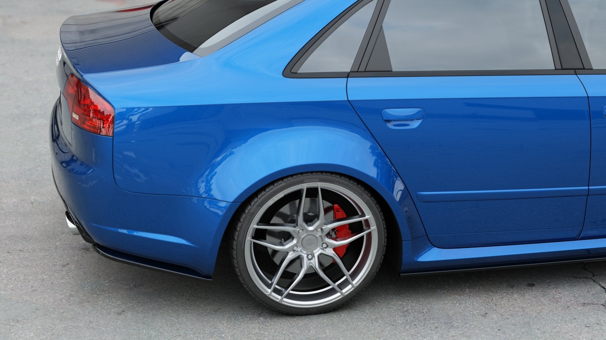 Rear Side Splitters V.1 Audi RS4 Sedan B7