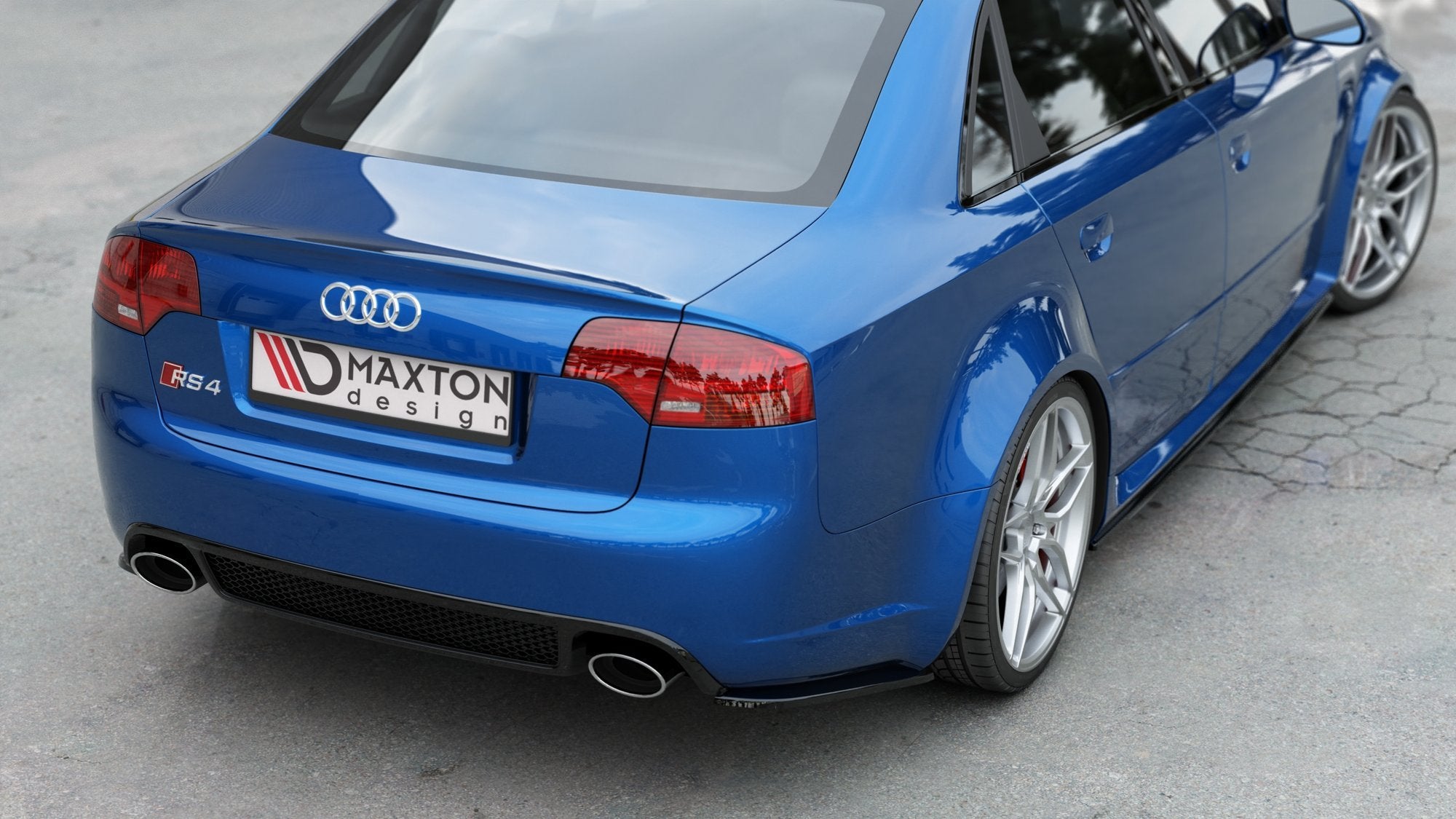 Rear Side Splitters V.1 Audi RS4 Sedan B7