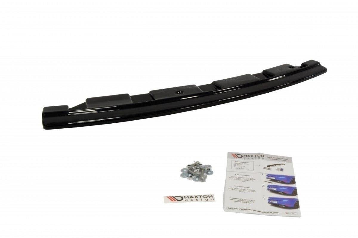 CENTRAL REAR SPLITTER for BMW 5 F11 M-PACK - without vertical bars (fits two double exhaust ends)