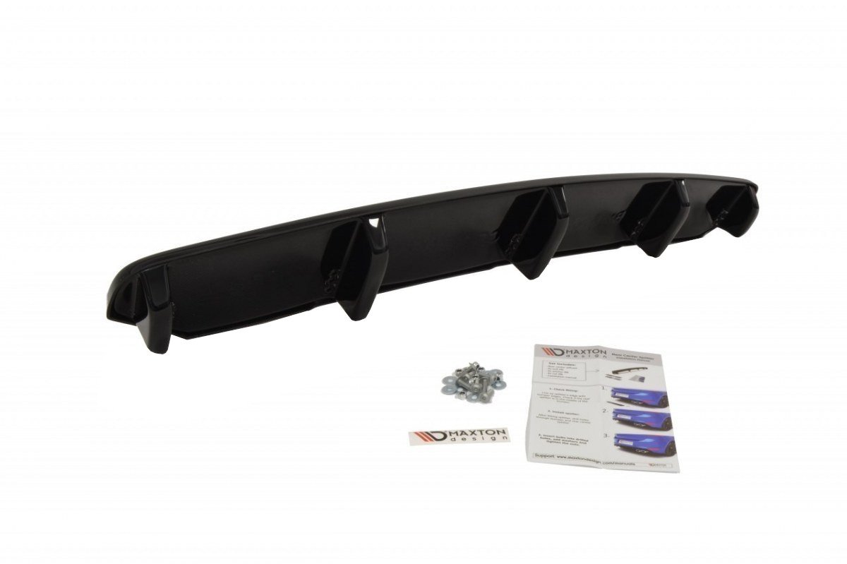 CENTRAL REAR SPLITTER for BMW 6 Gran Coupé MPACK (with a vertical bar)