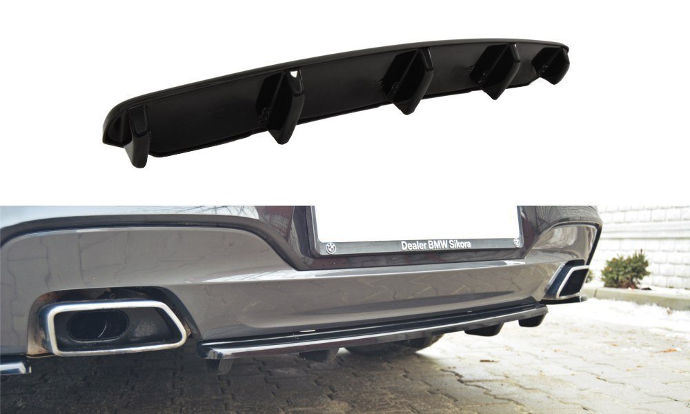 CENTRAL REAR SPLITTER for BMW 6 Gran Coupé MPACK (with a vertical bar)