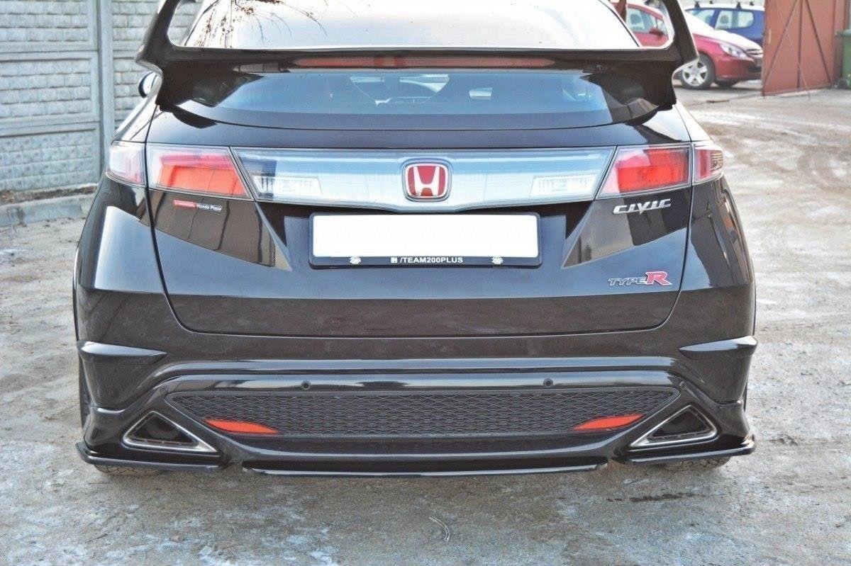 CENTRAL REAR SPLITTER HONDA CIVIC VIII TYPE S/R (without vertical bars)