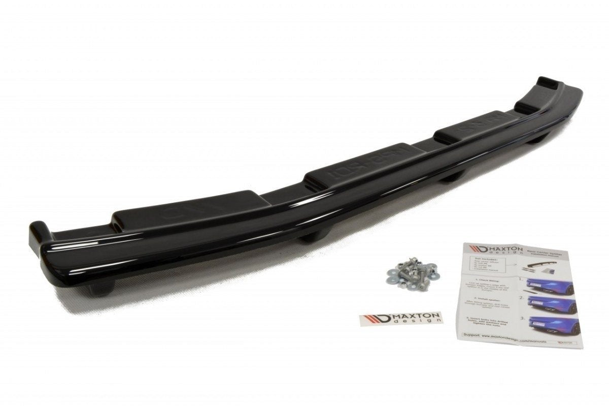 CENTRAL REAR SPLITTER MAZDA 3 MK2 MPS (with vertical bars)