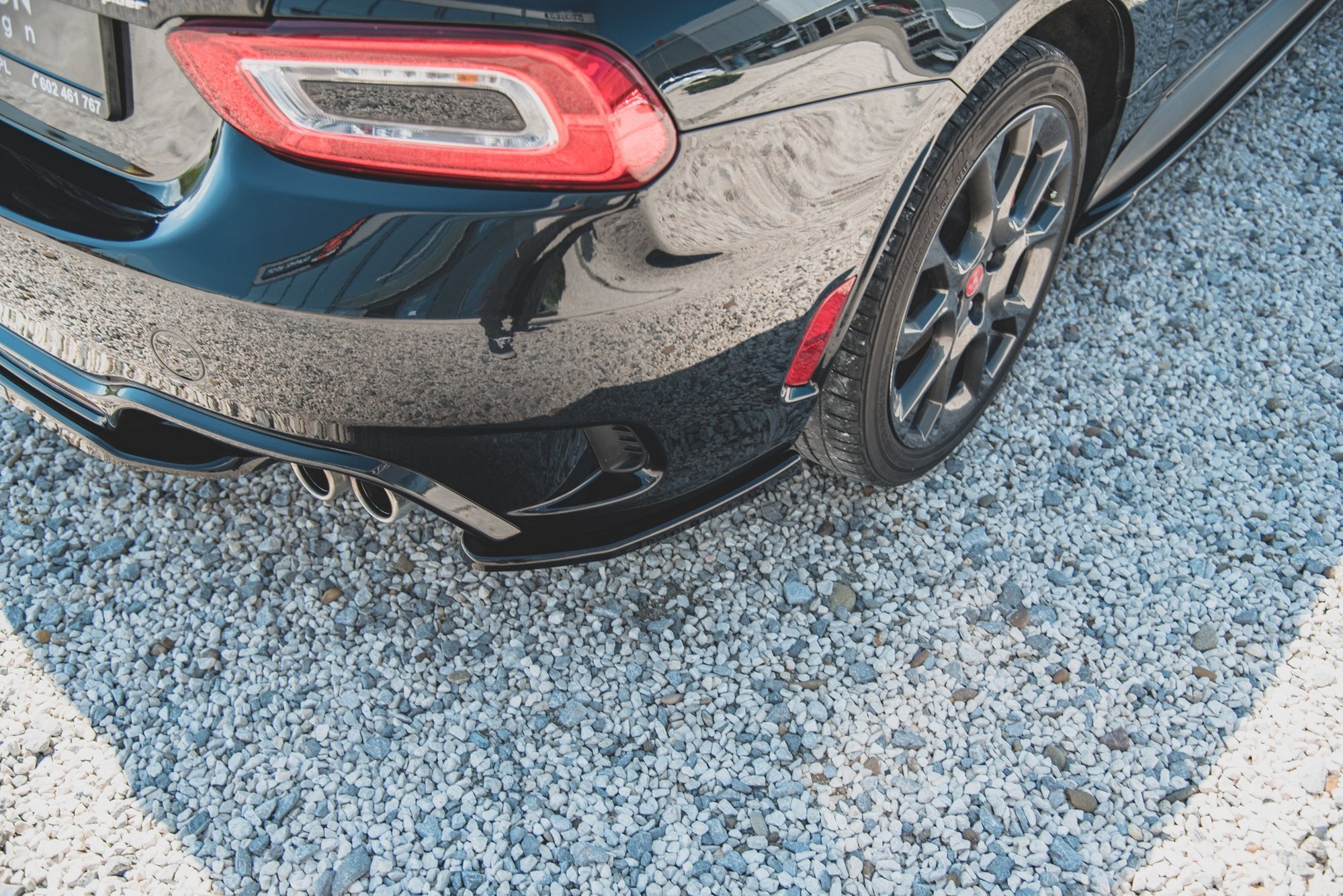 Rear Side Splitters Fiat 124 Spider Abarth