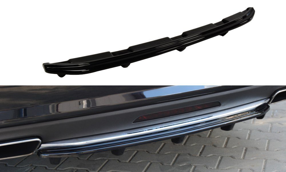 CENTRAL REAR SPLITTER MERCEDES CLS C218 (with a vertical bar) AMG LINE