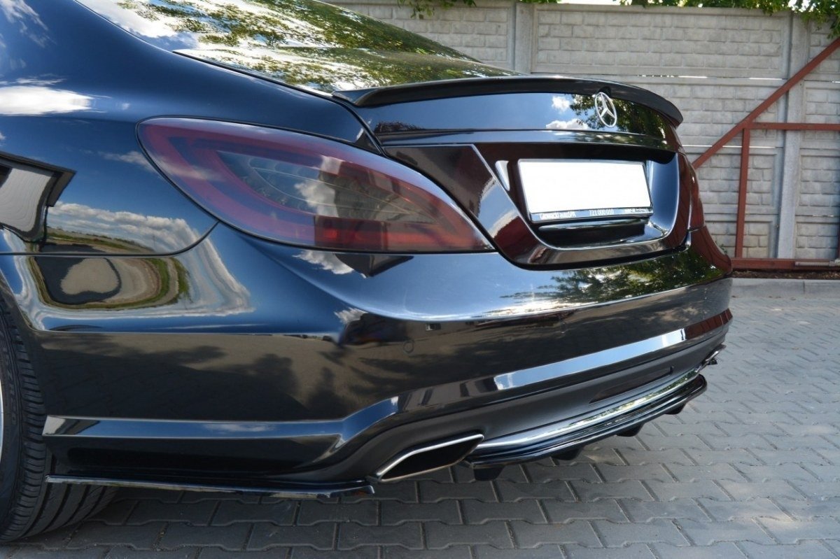 CENTRAL REAR SPLITTER MERCEDES CLS C218 (with a vertical bar) AMG LINE