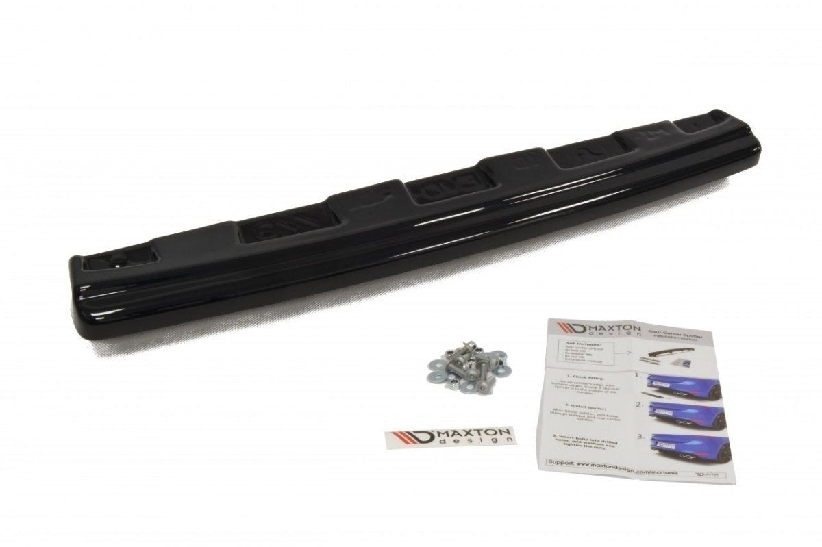 CENTRAL REAR SPLITTER Mitsubishi Lancer Evo X (with vertical bars)