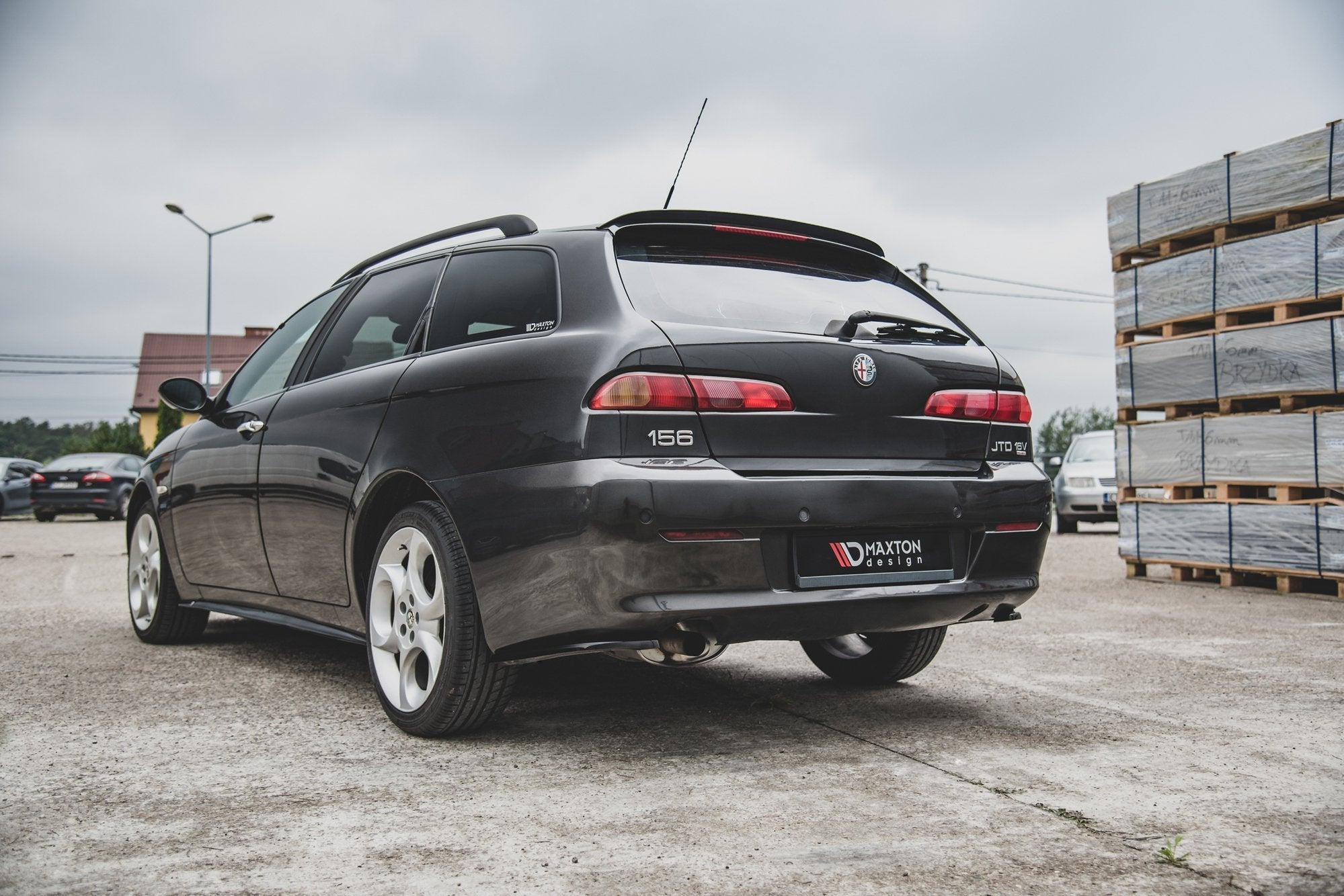 Rear Side Splitters Alfa Romeo 156 SW Facelift