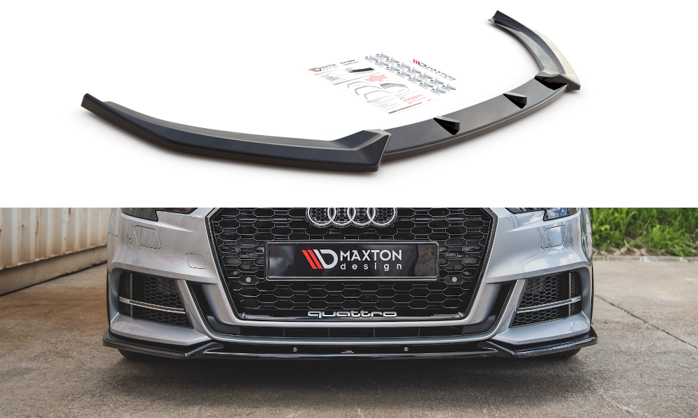 Front Splitter V.3 Audi S3 / A3 S-Line 8V FL Sedan