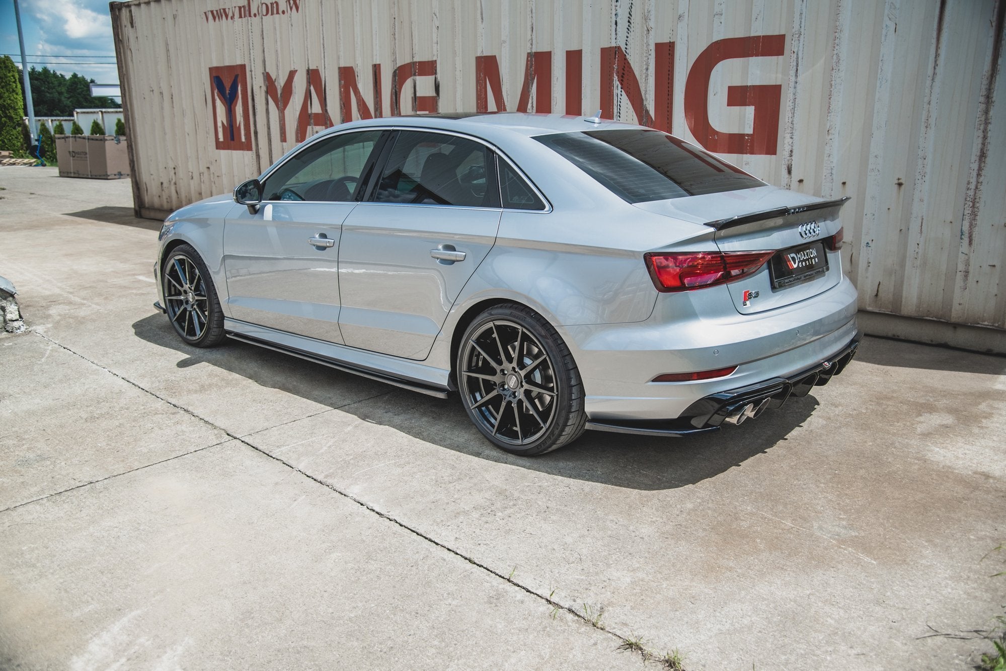 Side Skirts Diffusers V.2 Audi S3 / A3 S-Line Sedan 8V Facelift