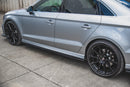 Side Skirts Diffusers V.2 Audi S3 / A3 S-Line Sedan 8V Facelift-5