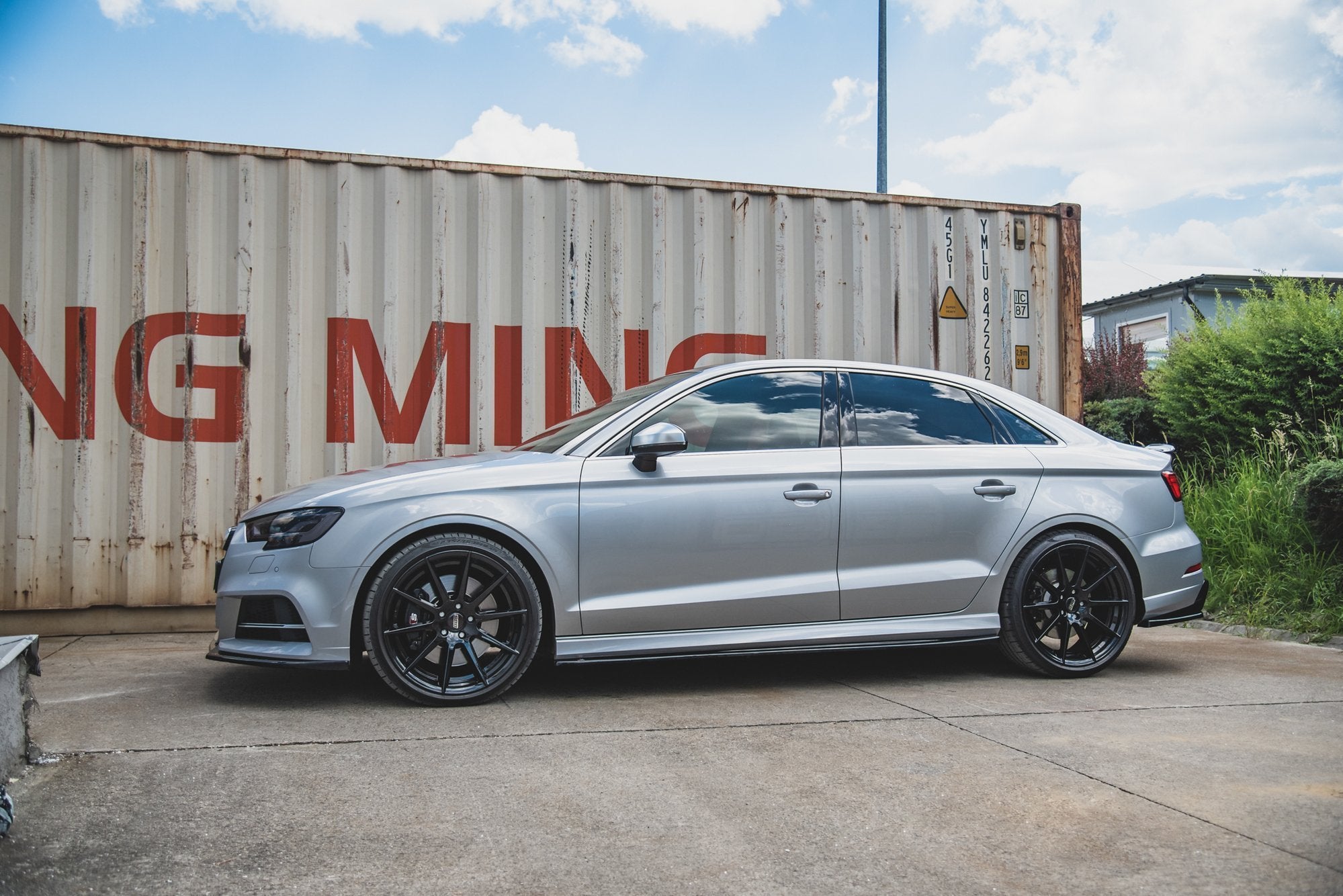 Side Skirts Diffusers V.2 Audi S3 / A3 S-Line Sedan 8V Facelift