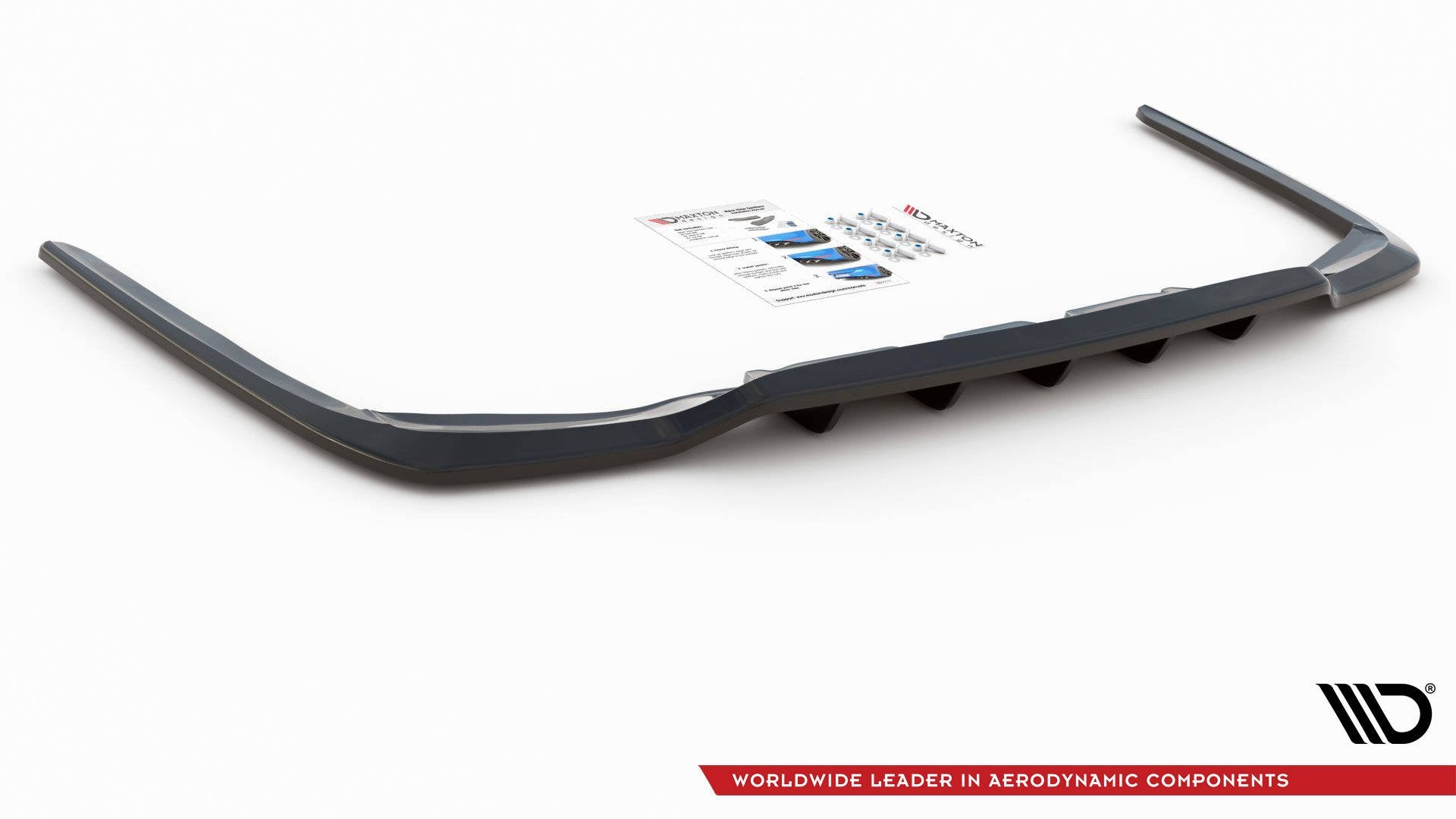 Central Rear Splitter (with vertical bars) Leuxs LS Mk4 Facelift