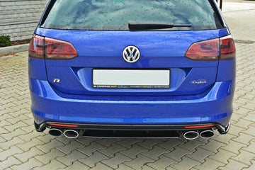 CENTRAL REAR SPLITTER VW GOLF MK7 R ESTATE (without a vertical bar) - 0
