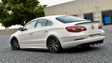 CENTRAL REAR SPLITTER VW Passat CC R36 RLINE (Preface) (with vertical bars) - 0
