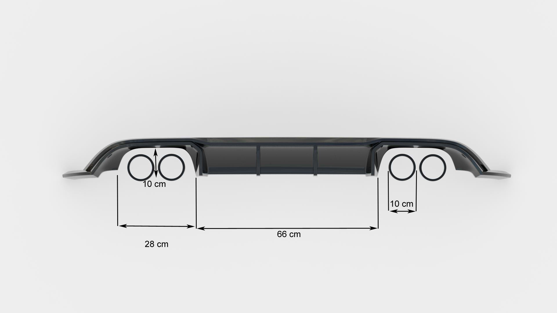 Rear Valance V.3 VW Golf 7 R Facelift