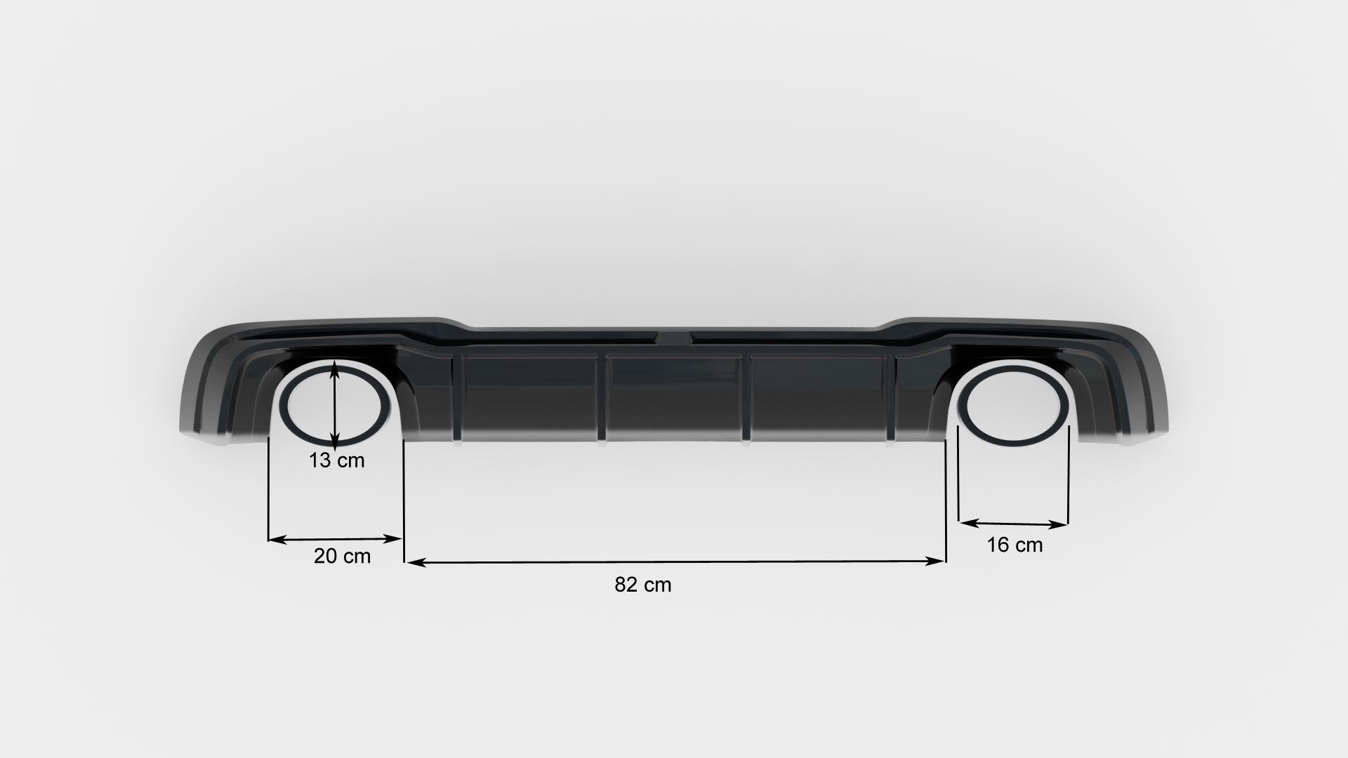 Rear Valance V.2 Audi RS3 8V Sportback Facelift