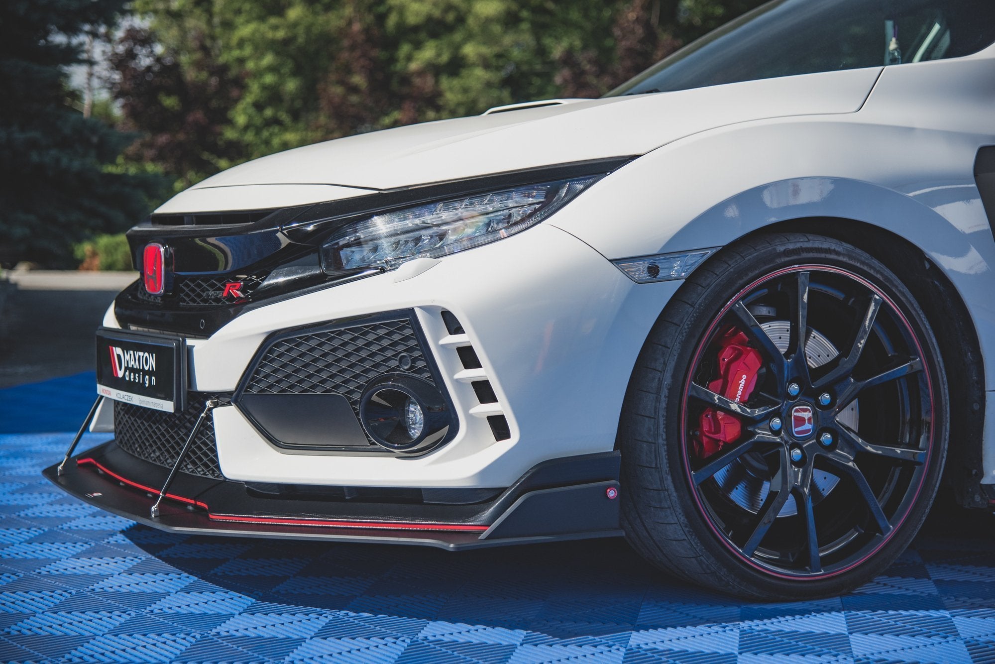 Racing Durability Front Splitter Honda Civic X Type-R