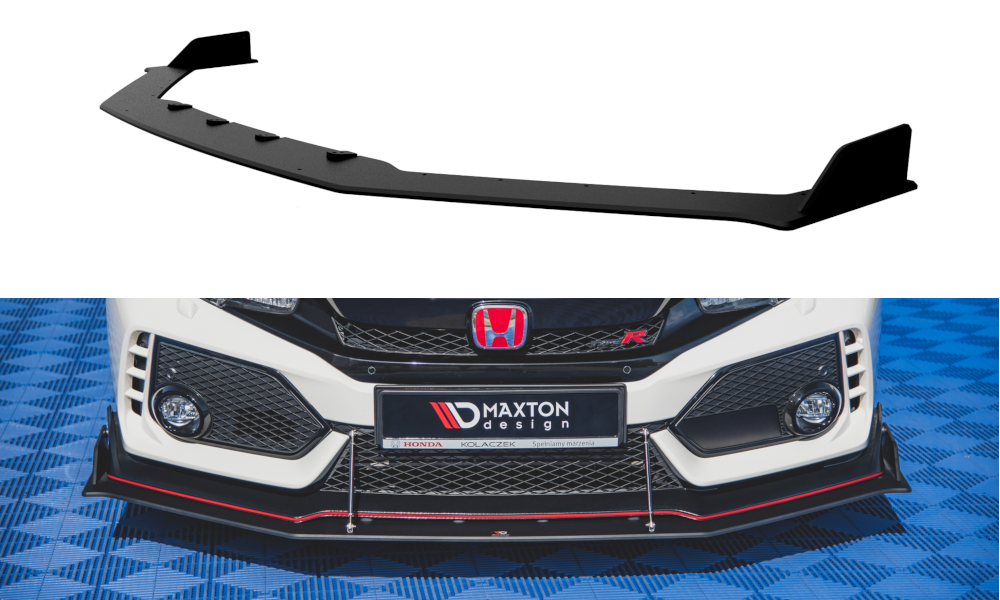 Racing Durability Front Splitter Honda Civic X Type-R