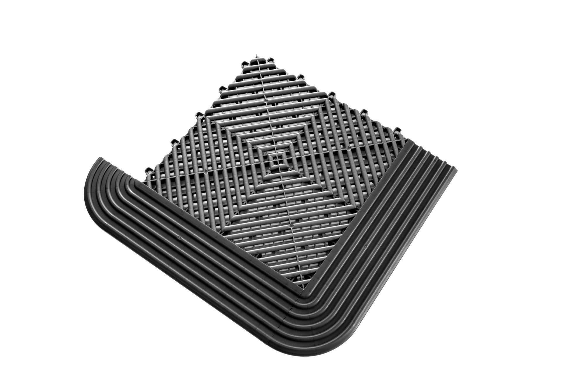 Modular "MAXTON Floor"- Corner Edge Tile (Female Loops)