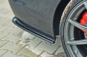 REAR SIDE SPLITTERS for BMW 5 F11 M-PACK (fits two double exhaust ends) - 0