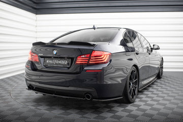 REAR SIDE SPLITTERS for BMW 5 F11 M-PACK (fits two single exhaust ends) - 0