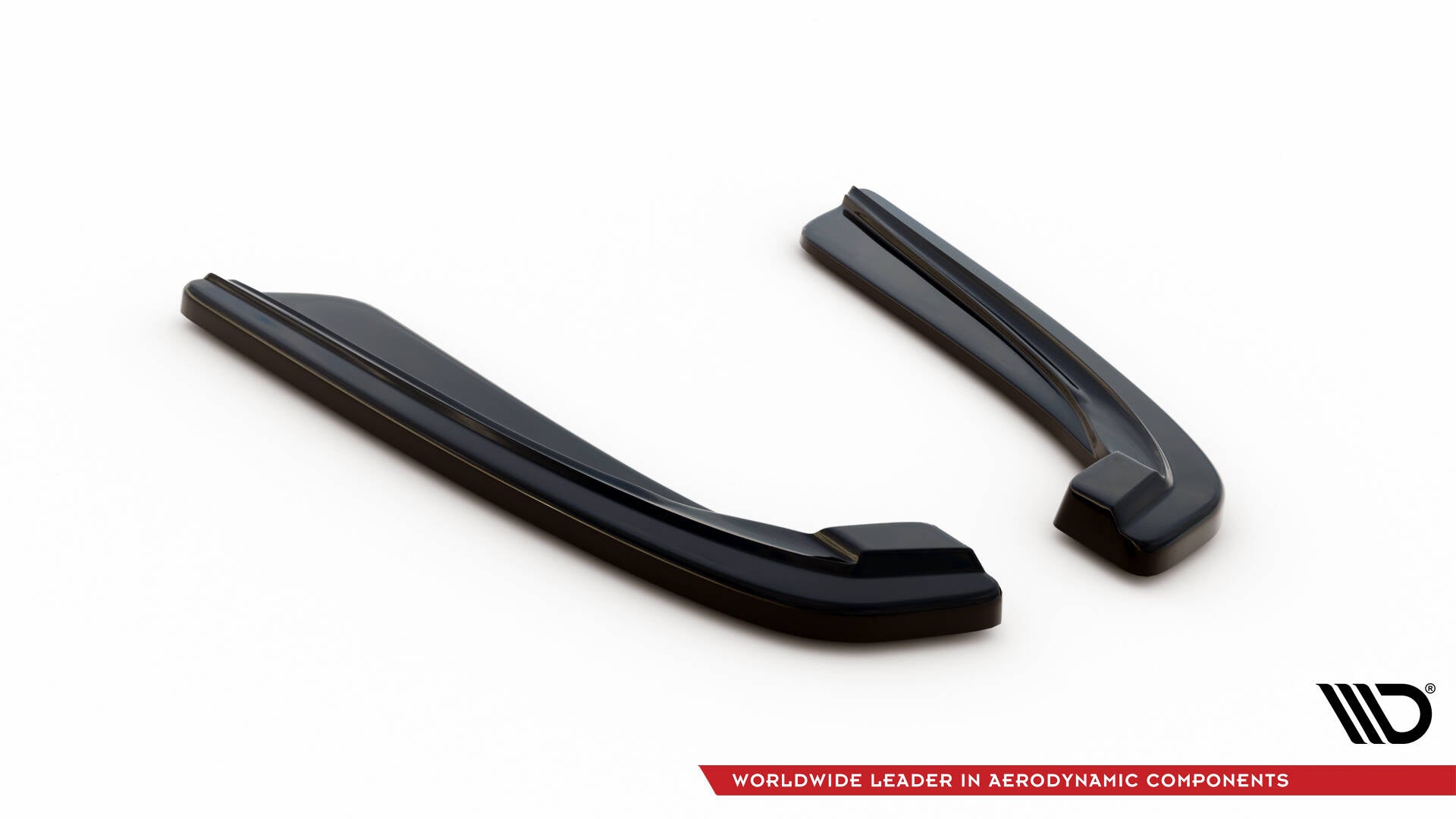 REAR SIDE SPLITTERS for BMW 5 F11 M-PACK (fits two single exhaust ends)