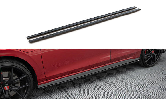 Side Skirts Diffusers V.1 Volkswagen Golf GTI / GTE / GTI Clubsport / R-Line Mk8