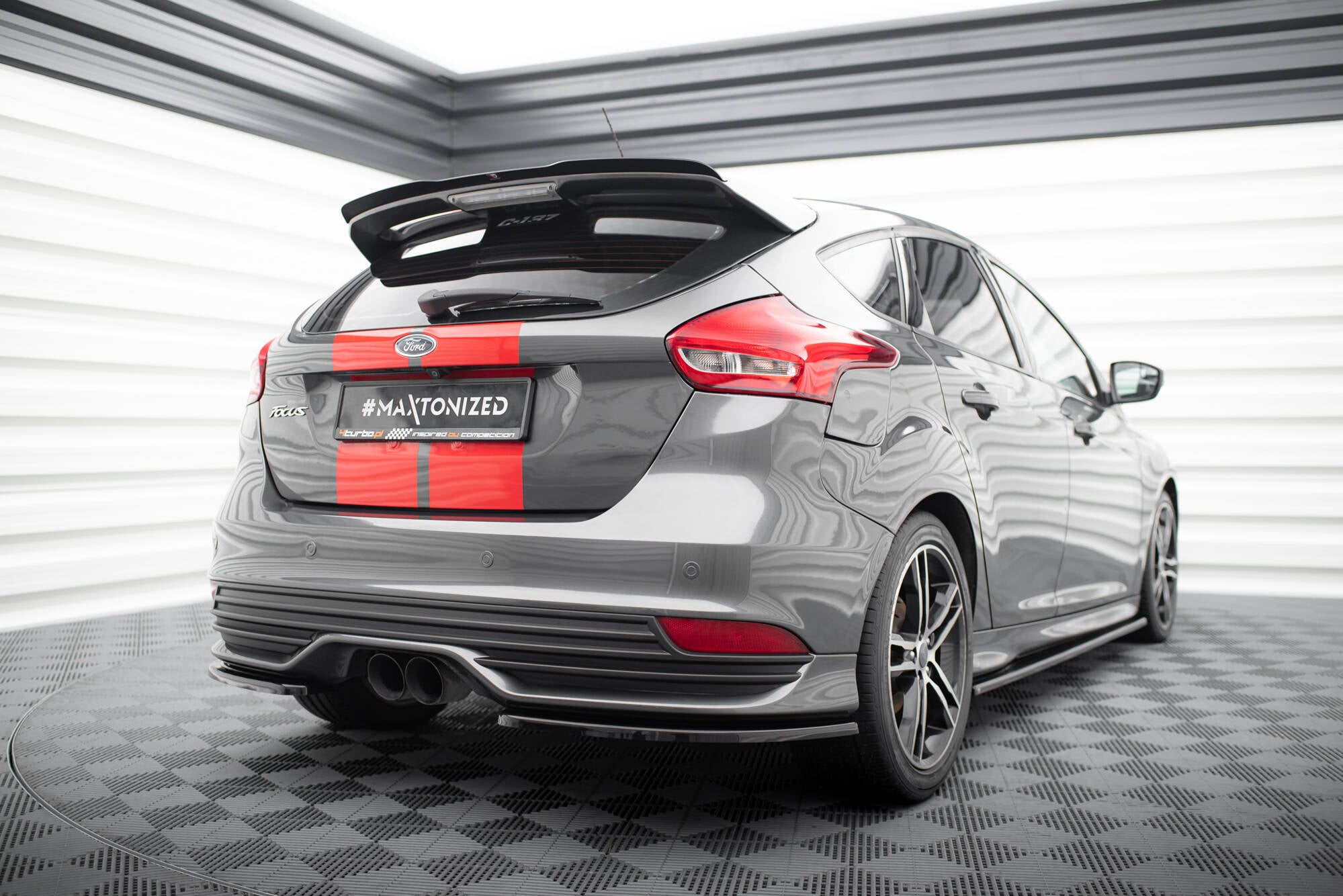 Rear Side Splitters Ford Focus ST Mk3 FL