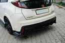 REAR SIDE SPLITTERS HONDA CIVIC IX TYPE R-3