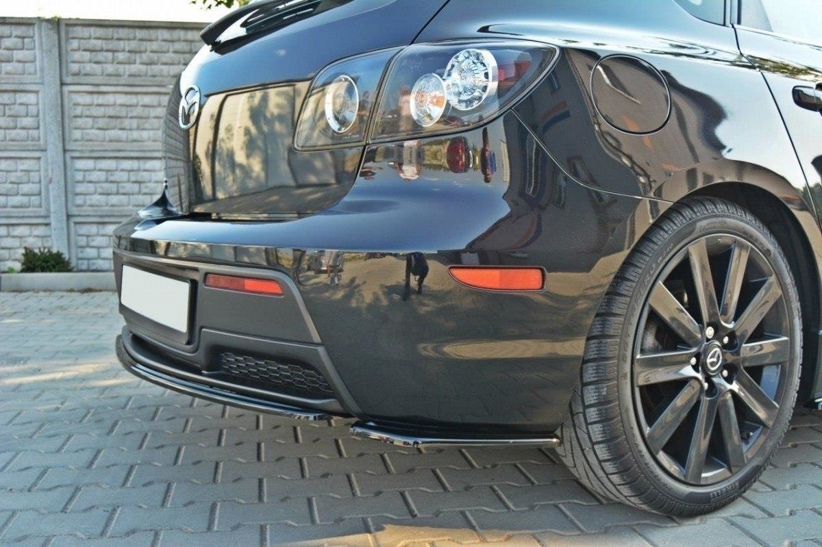 REAR SIDE SPLITTERS MAZDA 3 MPS MK1 (PREFACE) US-Spec Version