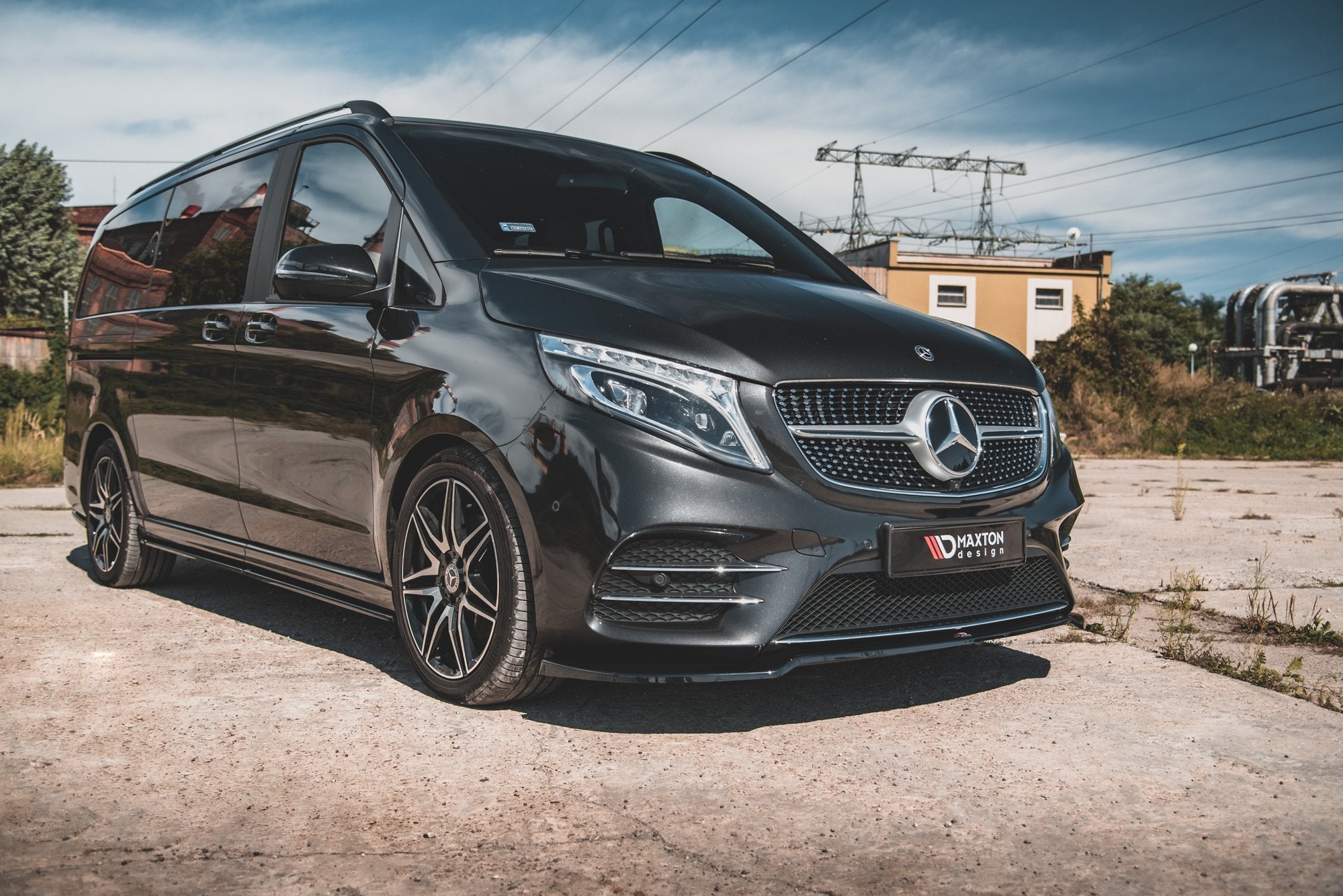 Front Splitter V.4 Mercedes-Benz V-Class AMG-Line W447 Facelift