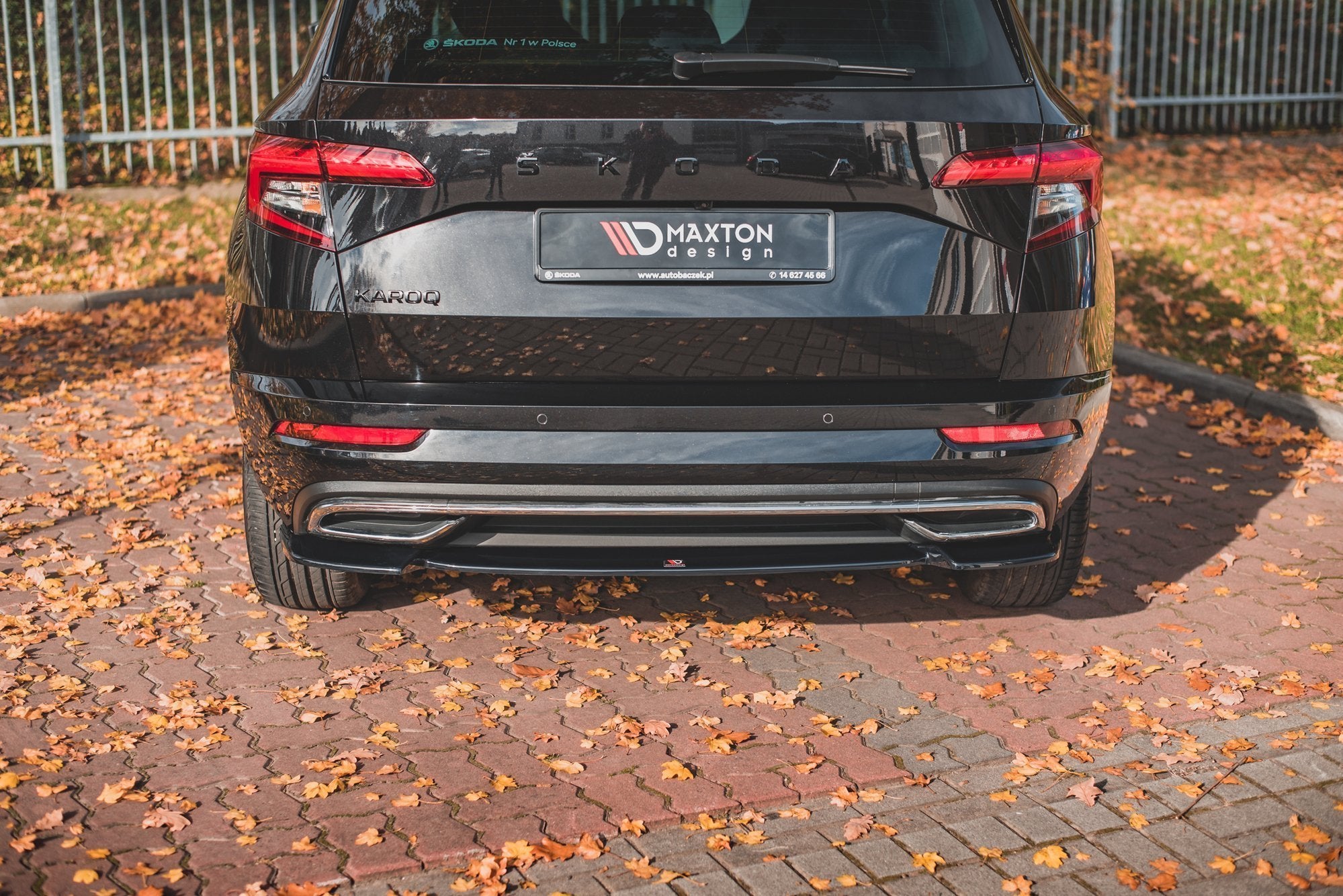 Central Rear Splitter Skoda Karoq Sportline