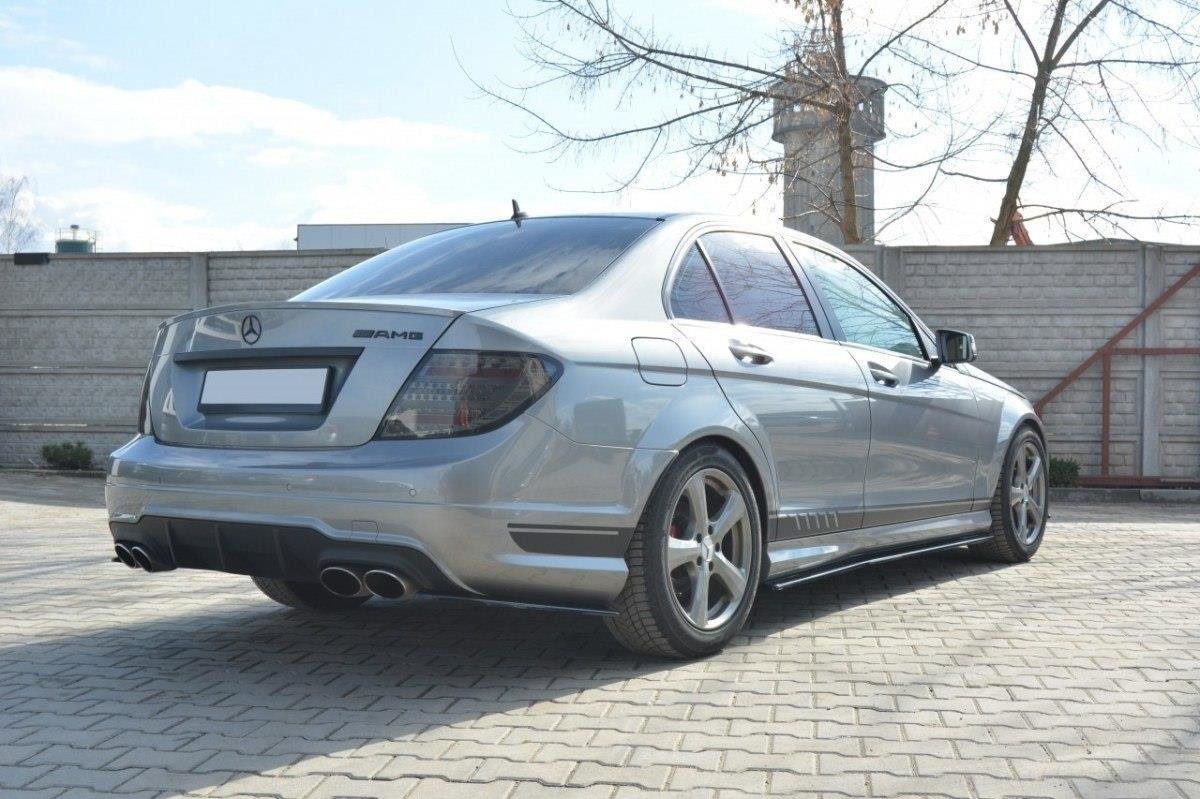 REAR SIDE SPLITTERS Mercedes C W204 63AMG/AMG-Line