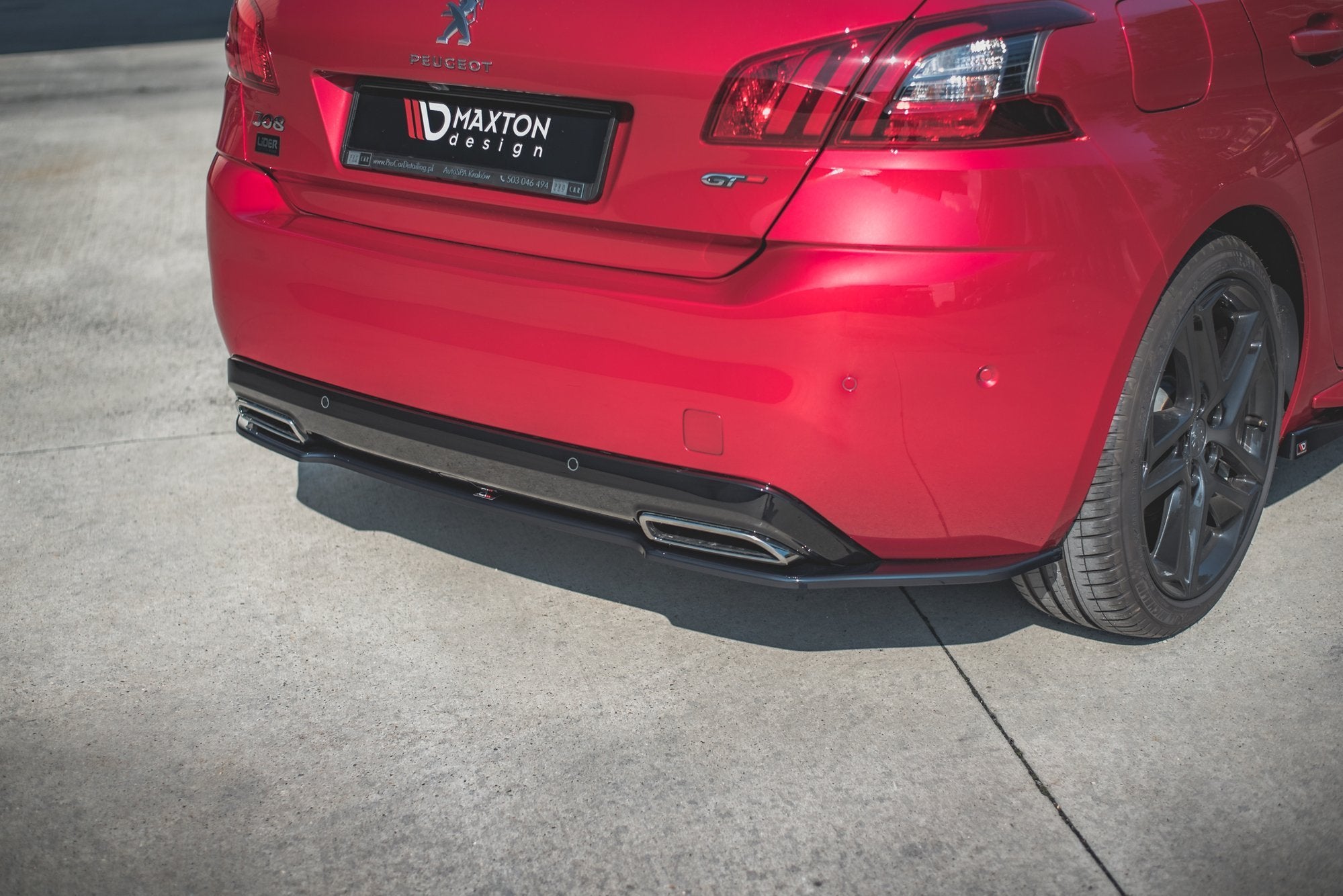 Central Rear Splitter Peugeot 308 GT Mk2 Facelift