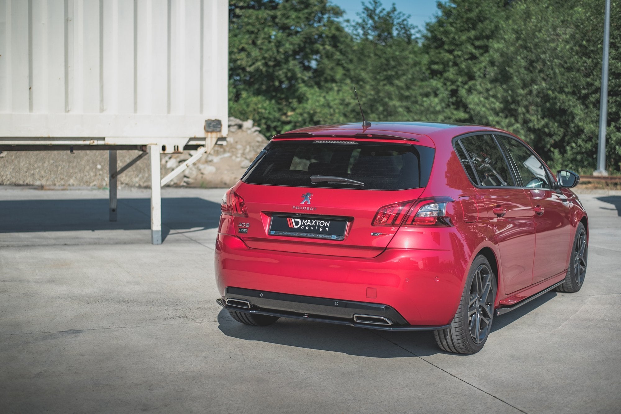 Central Rear Splitter Peugeot 308 GT Mk2 Facelift