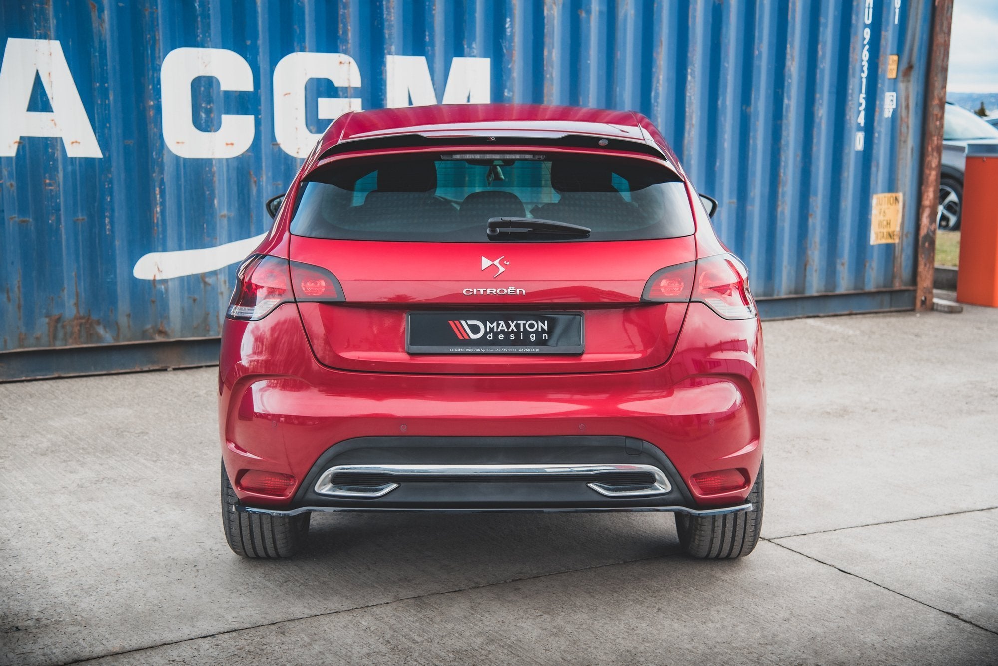 Central Rear Splitter Citroen DS4