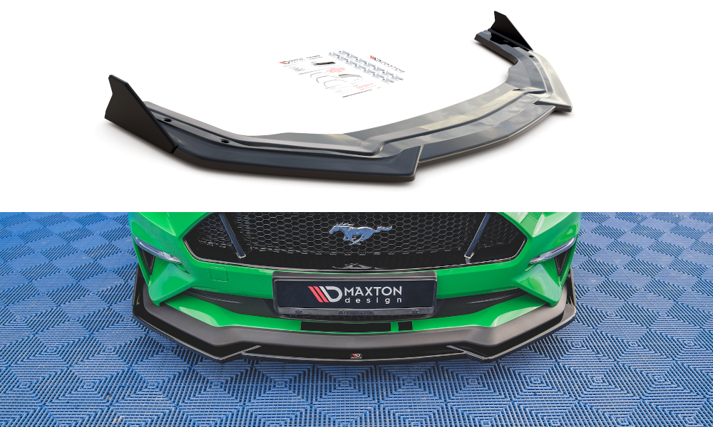 Front Splitter V.1 + Flaps Ford Mustang GT Mk6 Facelift