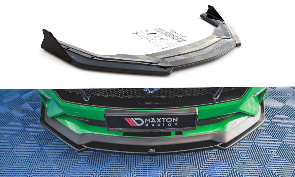 Front Splitter V.2 + Flaps Ford Mustang GT Mk6 Facelift