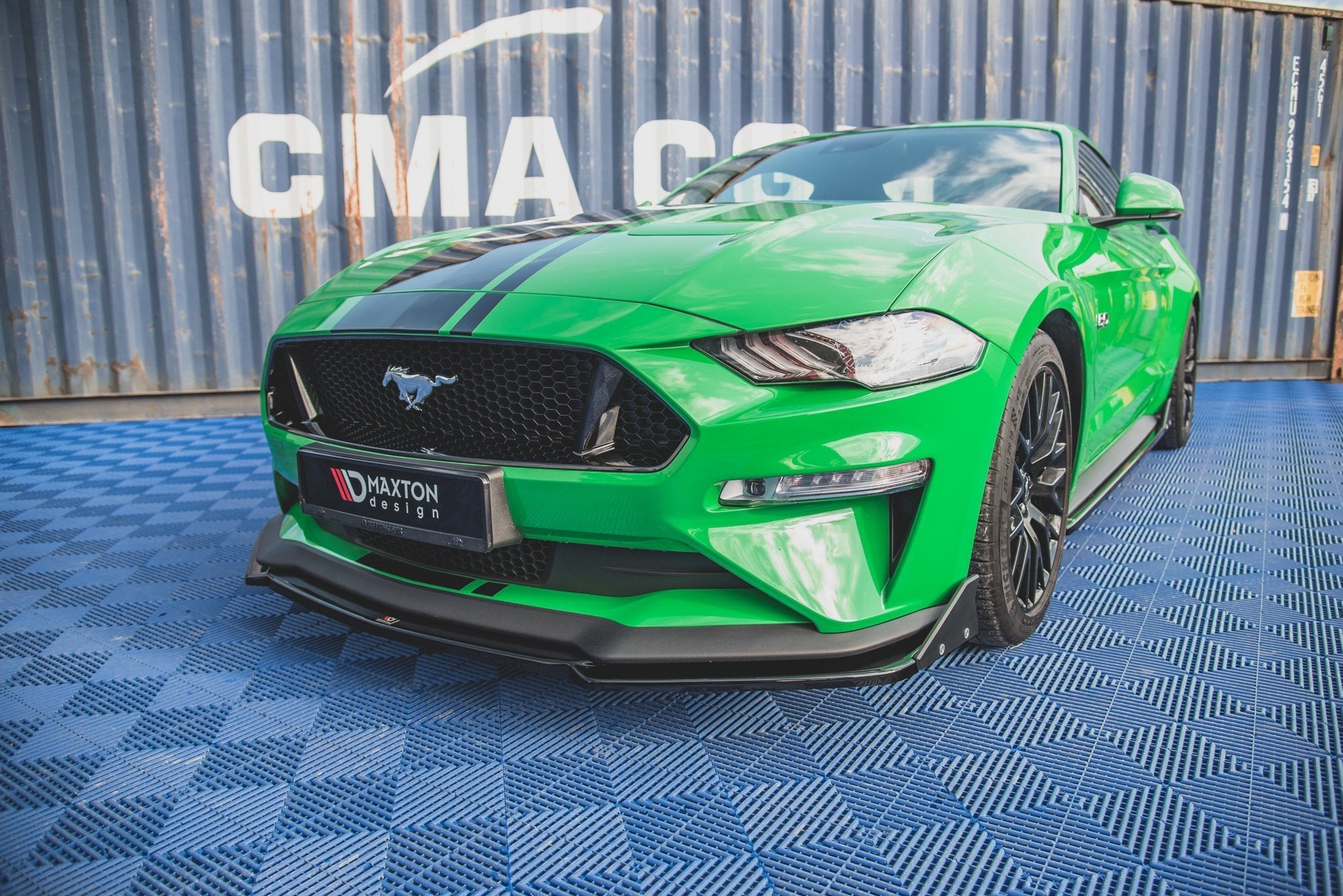 Front Splitter V.2 + Flaps Ford Mustang GT Mk6 Facelift