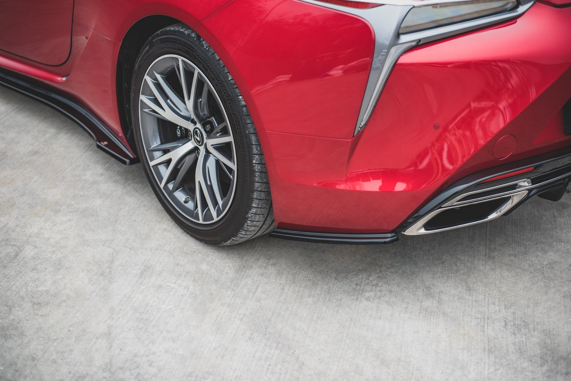 Rear Side Splitters Lexus LC 500